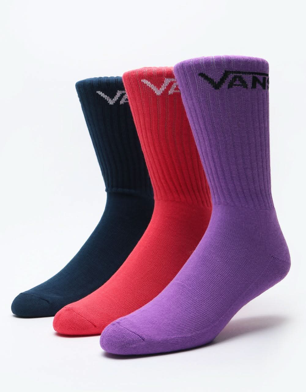 Vans Classic Crew 3 Pack Socks - Dewberry