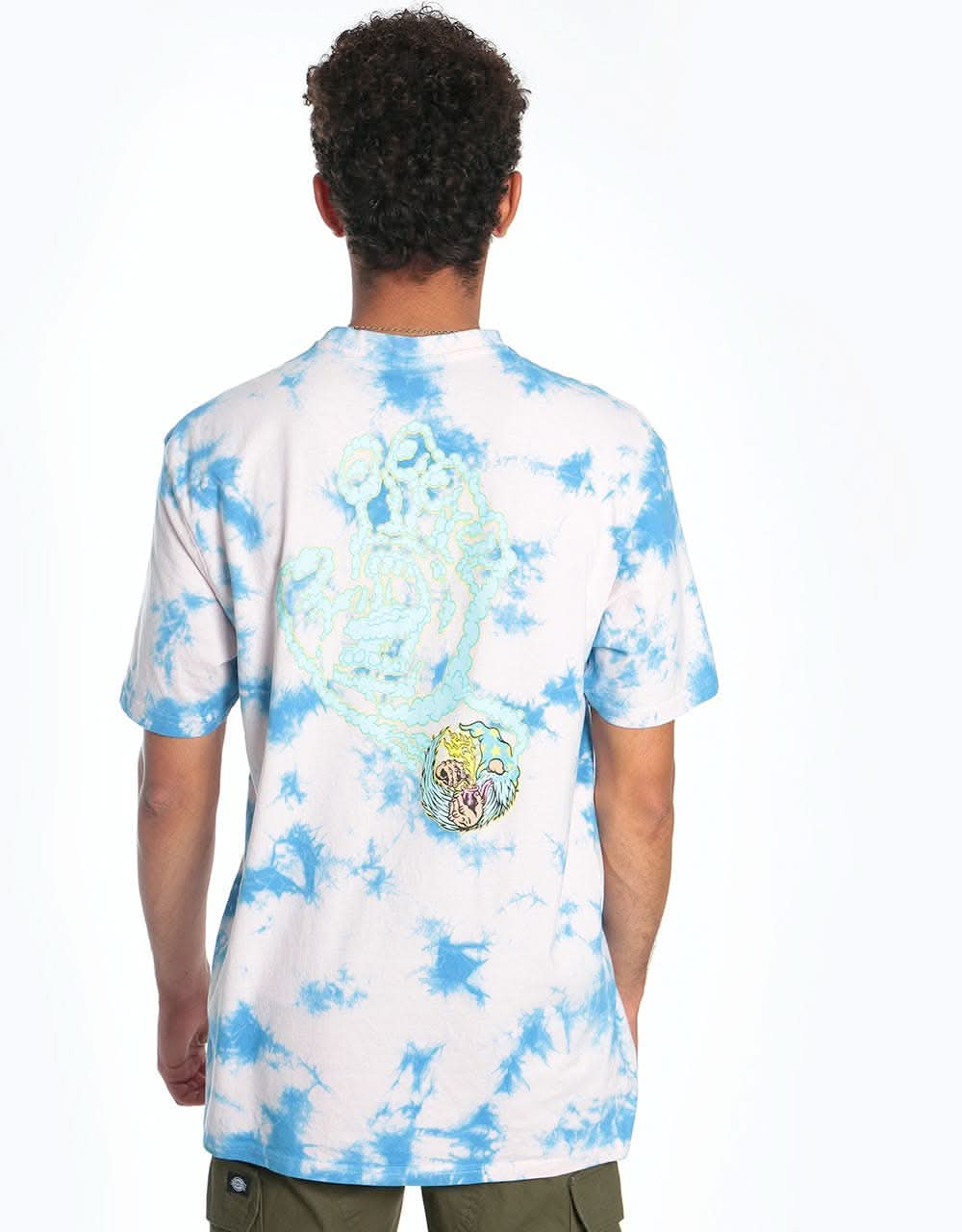 Santa Cruz Smoke Signal T-Shirt - Pink/Blue Cloud Wash