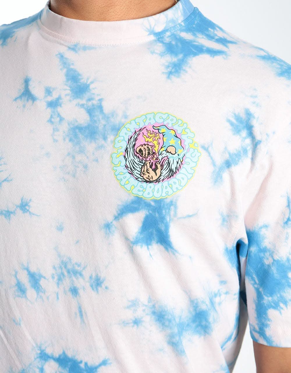 Santa Cruz Smoke Signal T-Shirt - Pink/Blue Cloud Wash