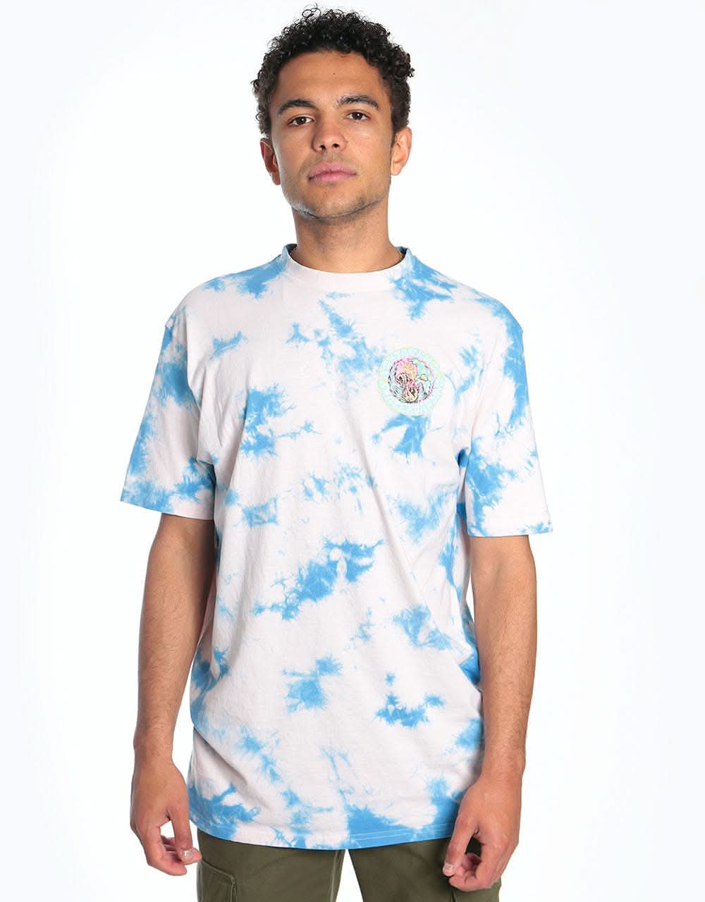 Santa Cruz Smoke Signal T-Shirt - Pink/Blue Cloud Wash