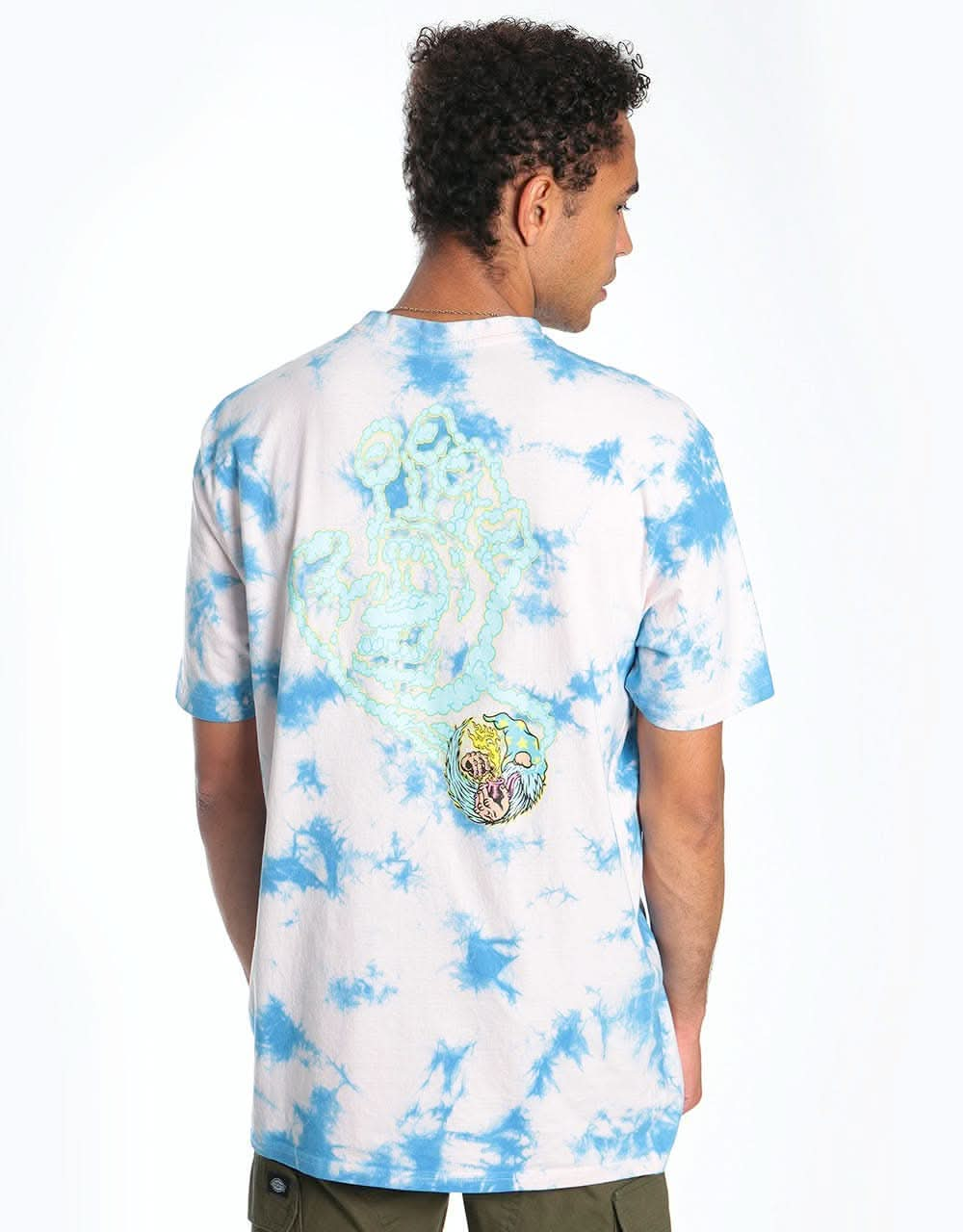 Santa Cruz Smoke Signal T-Shirt - Pink/Blue Cloud Wash