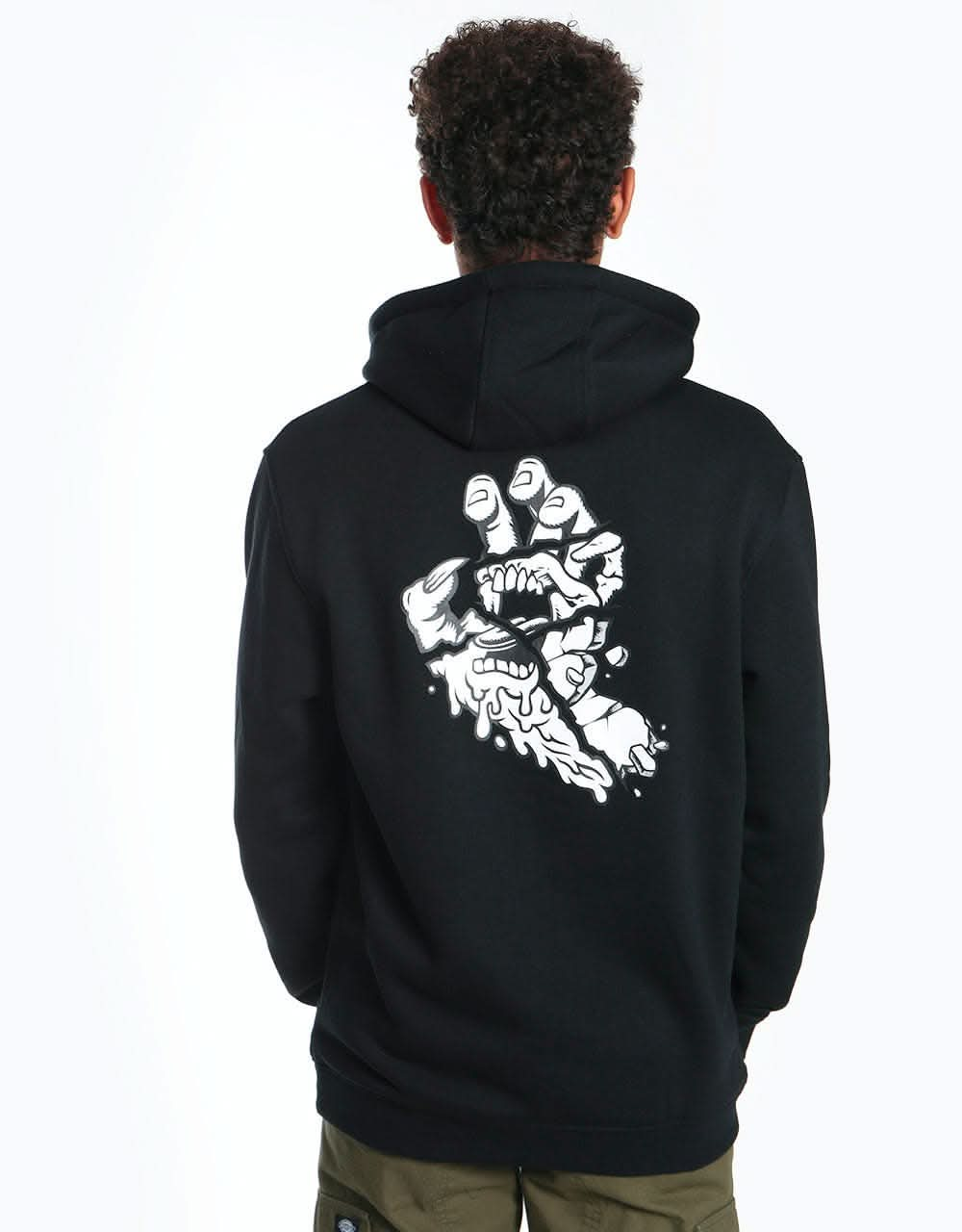 Santa Cruz Universal Hand Pullover Hoodie - Black