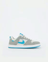 Nike SB Alleyoop Kids Skate Shoes - Particle Grey/Laser Blue/Photon