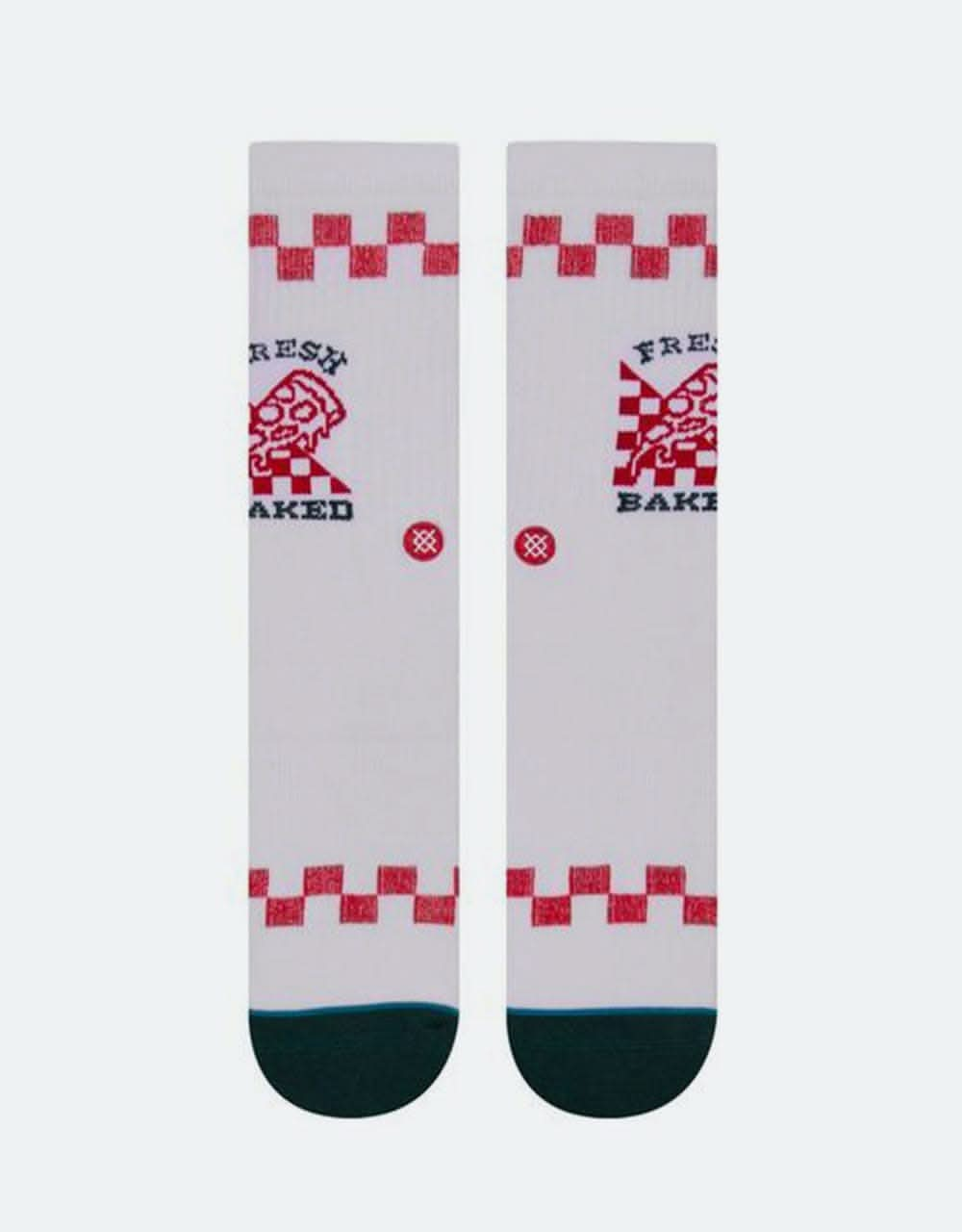 Stance Fresh Baked Classic Crew Socks - White