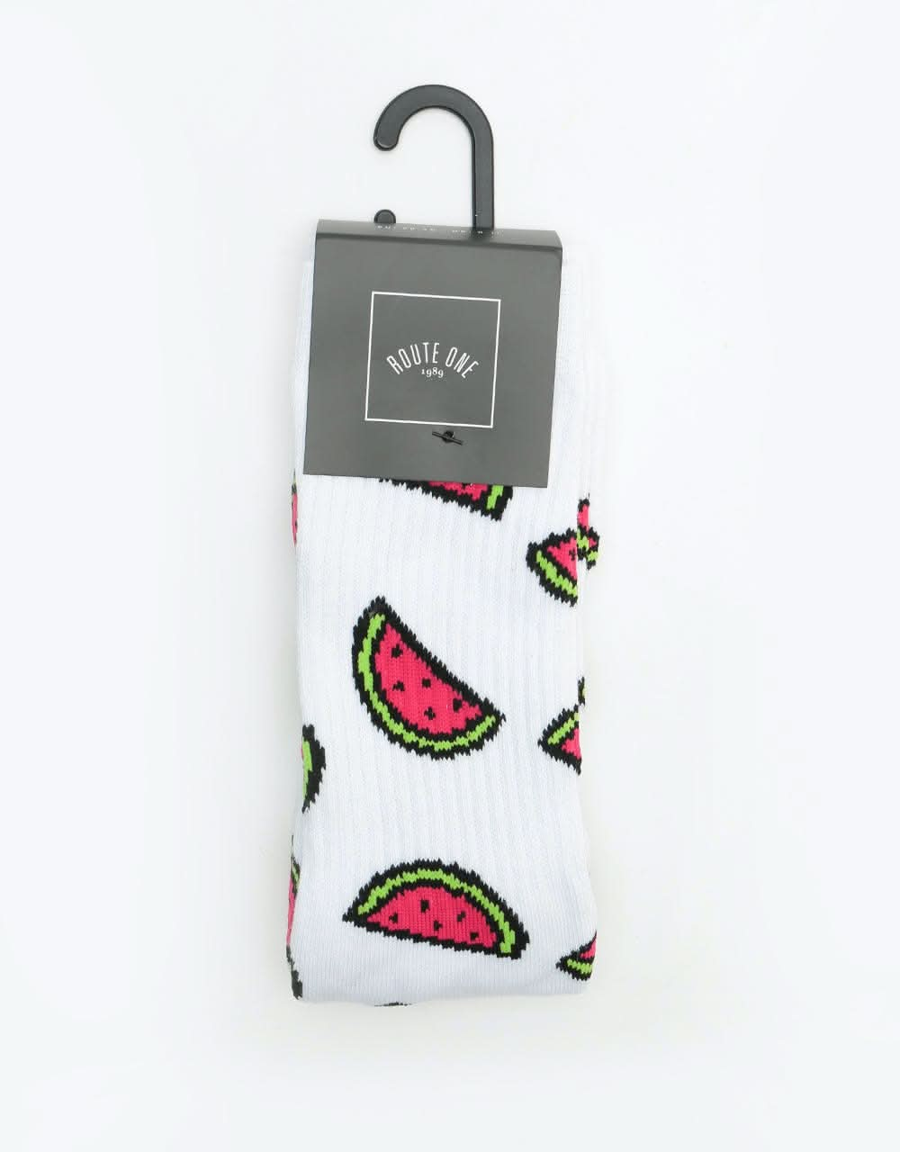 Route One Watermelon Socks - White