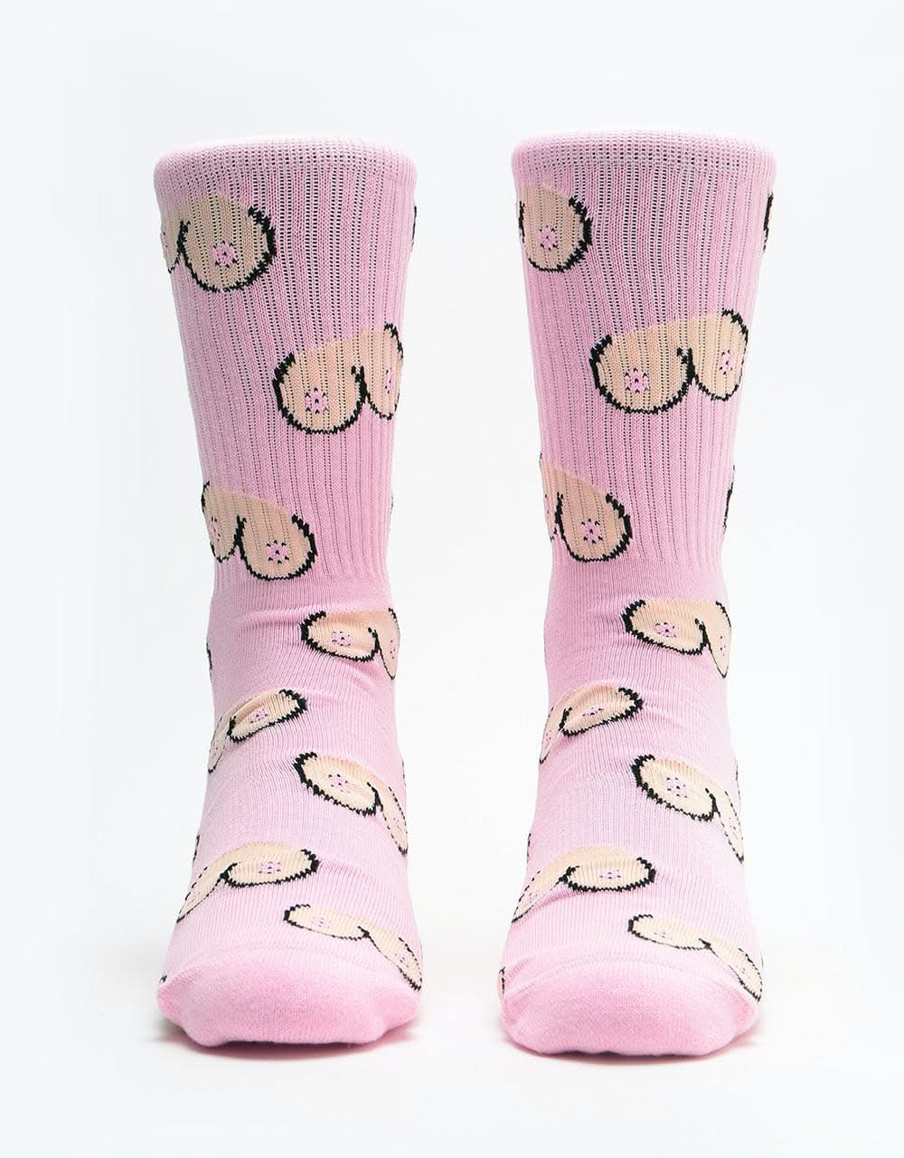 Route One The Twins Socks - Light Pink