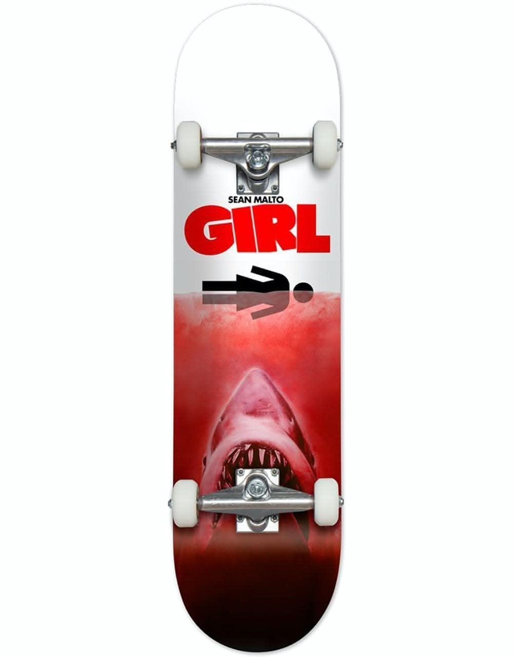 Girl Malto Shark Attack Complete Skateboard - 7.5"