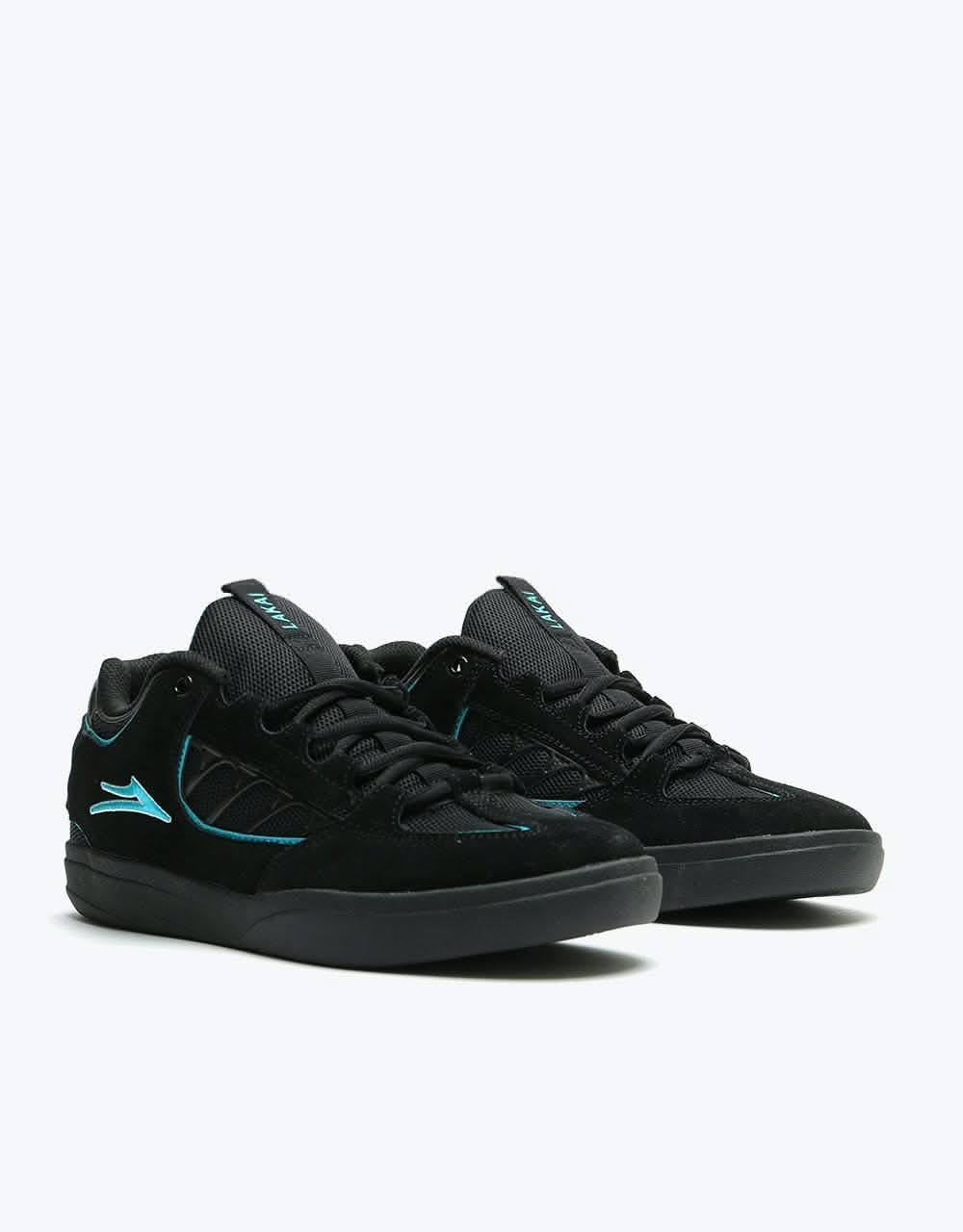 Lakai Carroll Skate Shoes - Black Suede