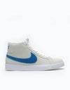 Nike SB Zoom Blazer Mid Skate Shoes - White/Team Royal-White-Cerulean