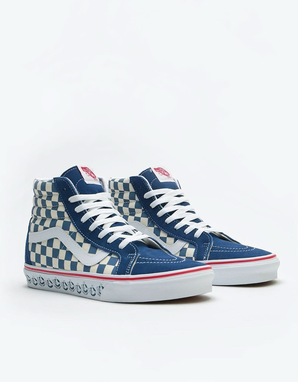 Vans Sk8-Hi Reissue Skate Shoes - (Vans BMX) True Navy/White