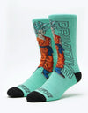 Primitive x Dragon Ball Super SSG Goku Socks - Teal