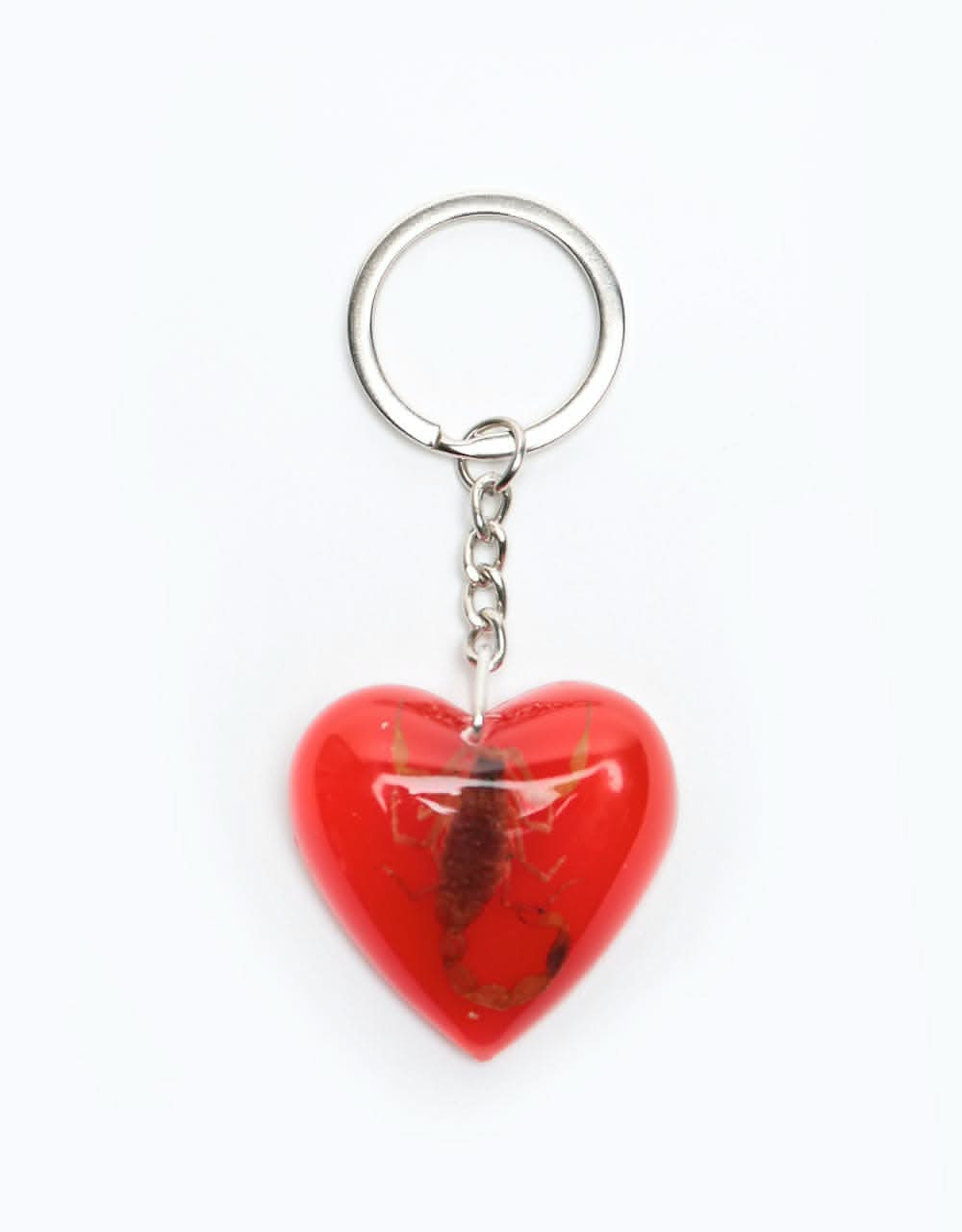 Santa Cruz Poison Heart Keychain - Red