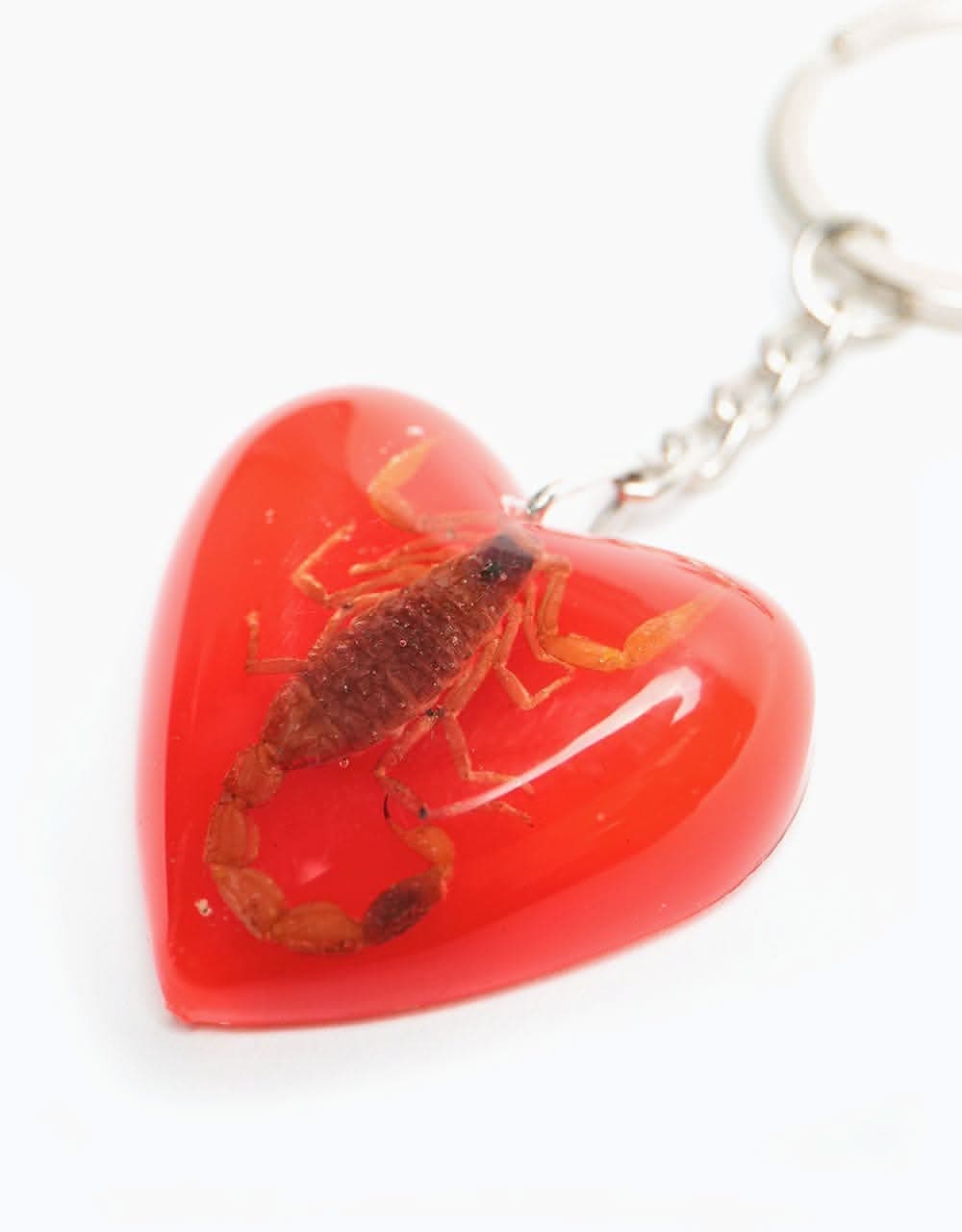 Santa Cruz Poison Heart Keychain - Red