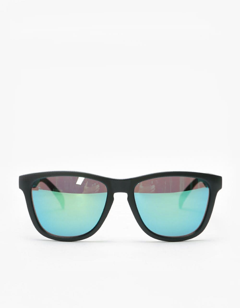 Glassy Sunhater Deric Sunglasses - Matte Black/Gold Mirror