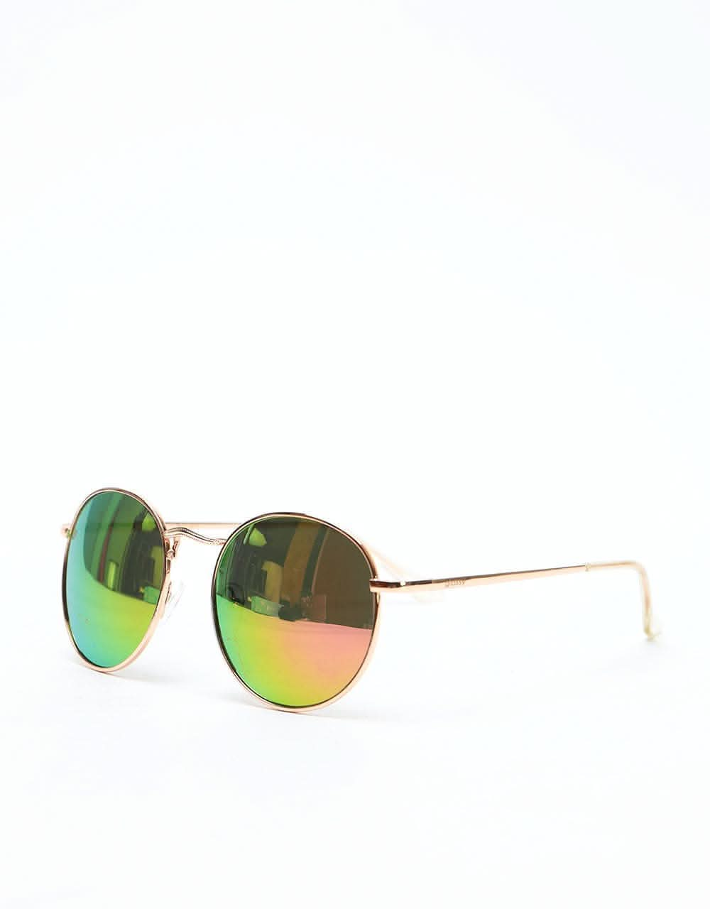 Glassy Sunhater Ridley Sunglasses - Rose Gold/Pink Mirror