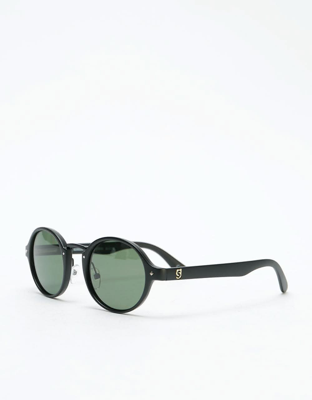 Glassy Sunhater P-Rod Premium Polarized Sunglasses - Black/Green Lens