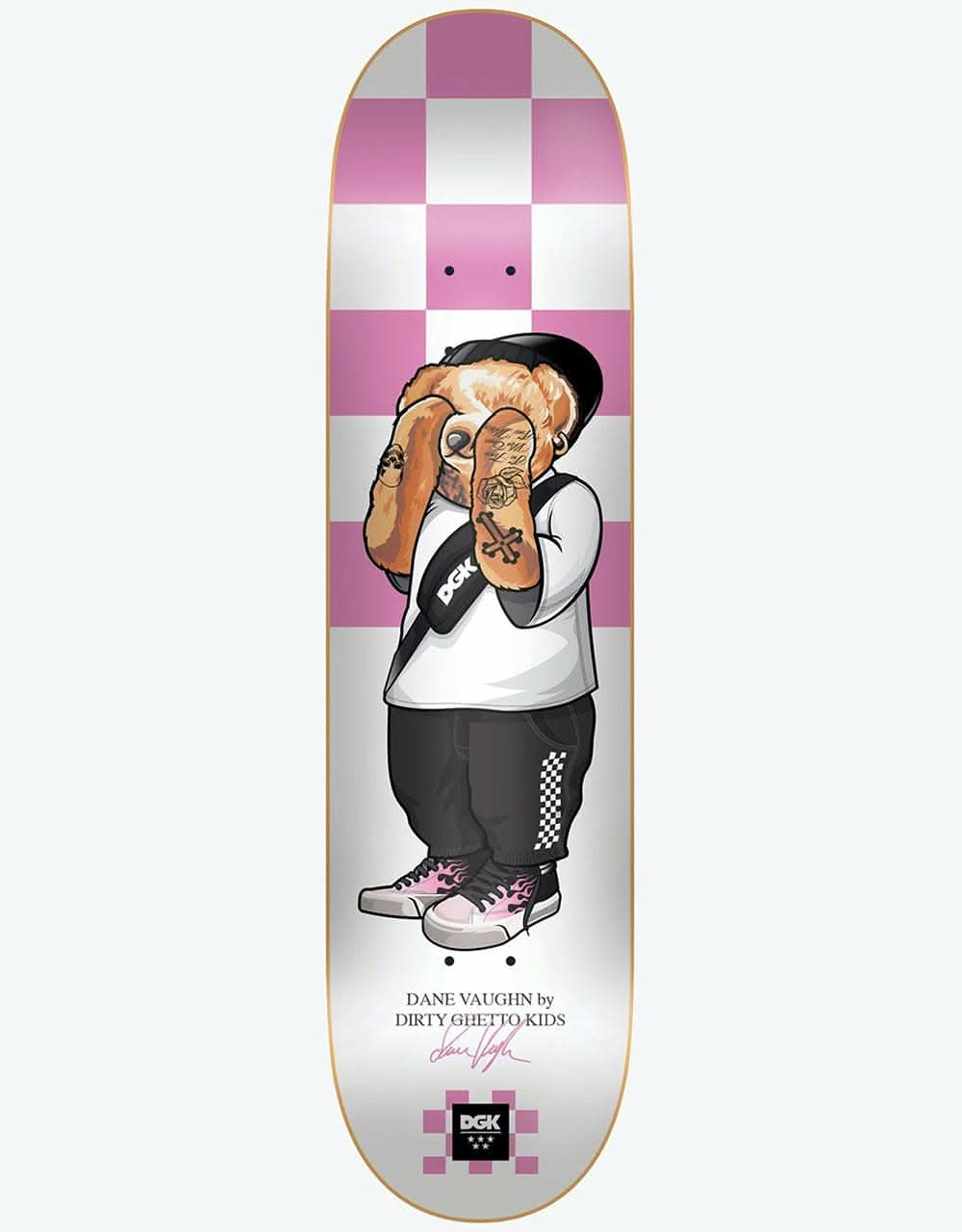 DGK Vaughn Dirty Ghetto Bears Skateboard Deck - 8.06"