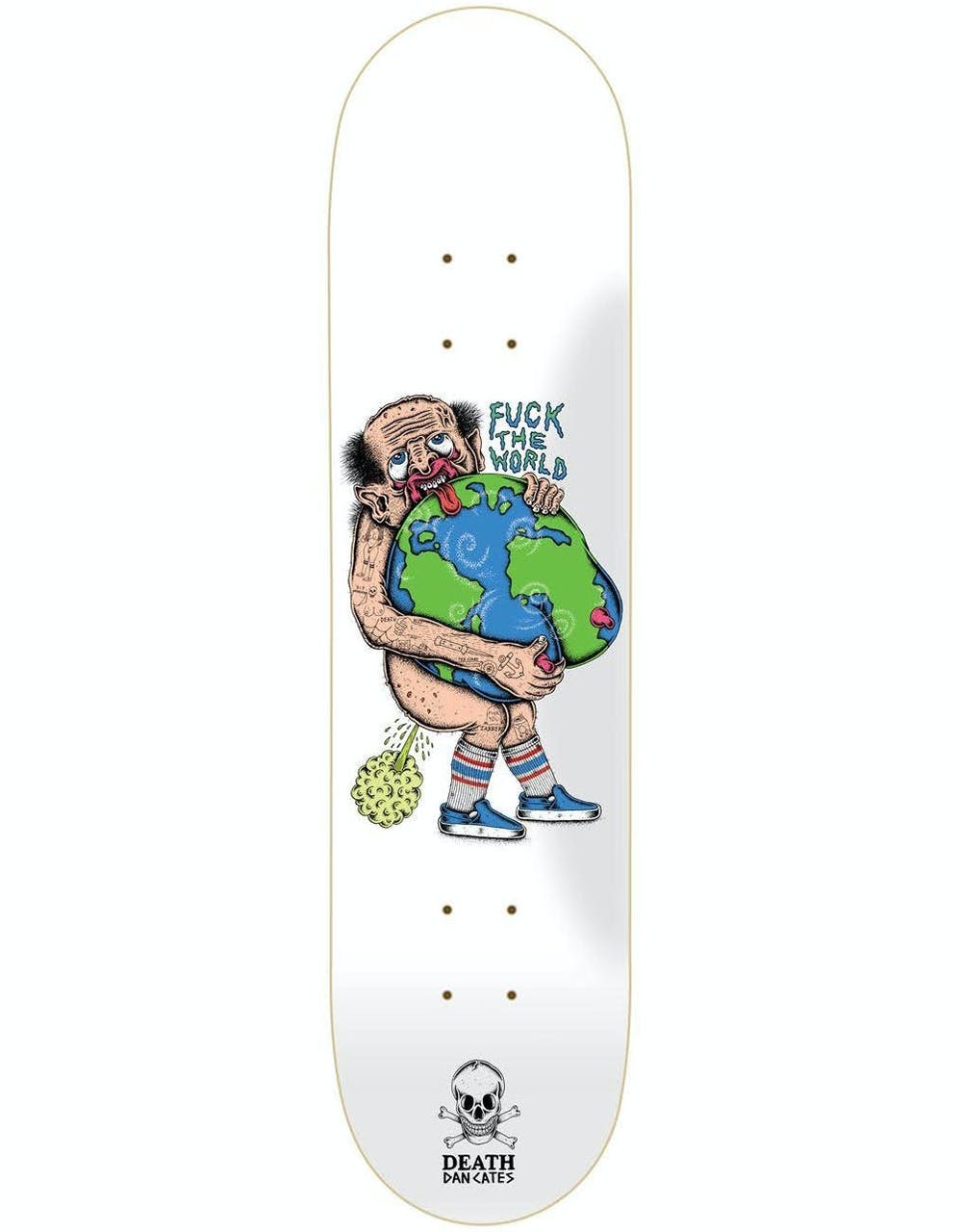 Death Cates F**k the World Skateboard Deck - 8.25"