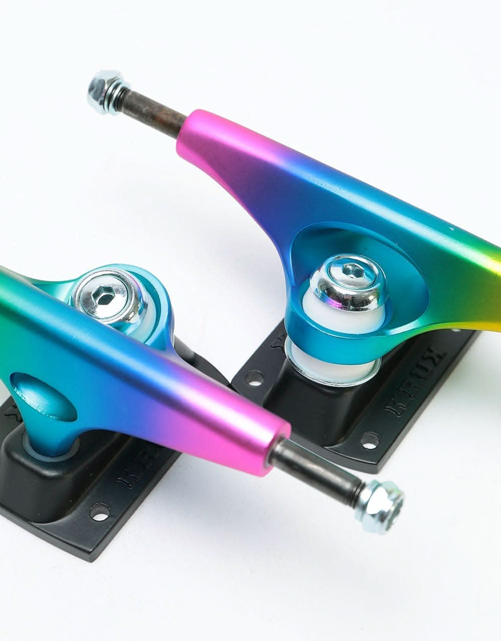 Krux Krome Matte Rainbow 8 Standard Skateboard Trucks