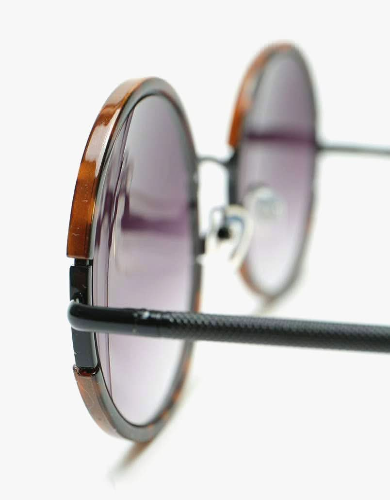 Route One Oversized Round Sunglasses - Tortoiseshell