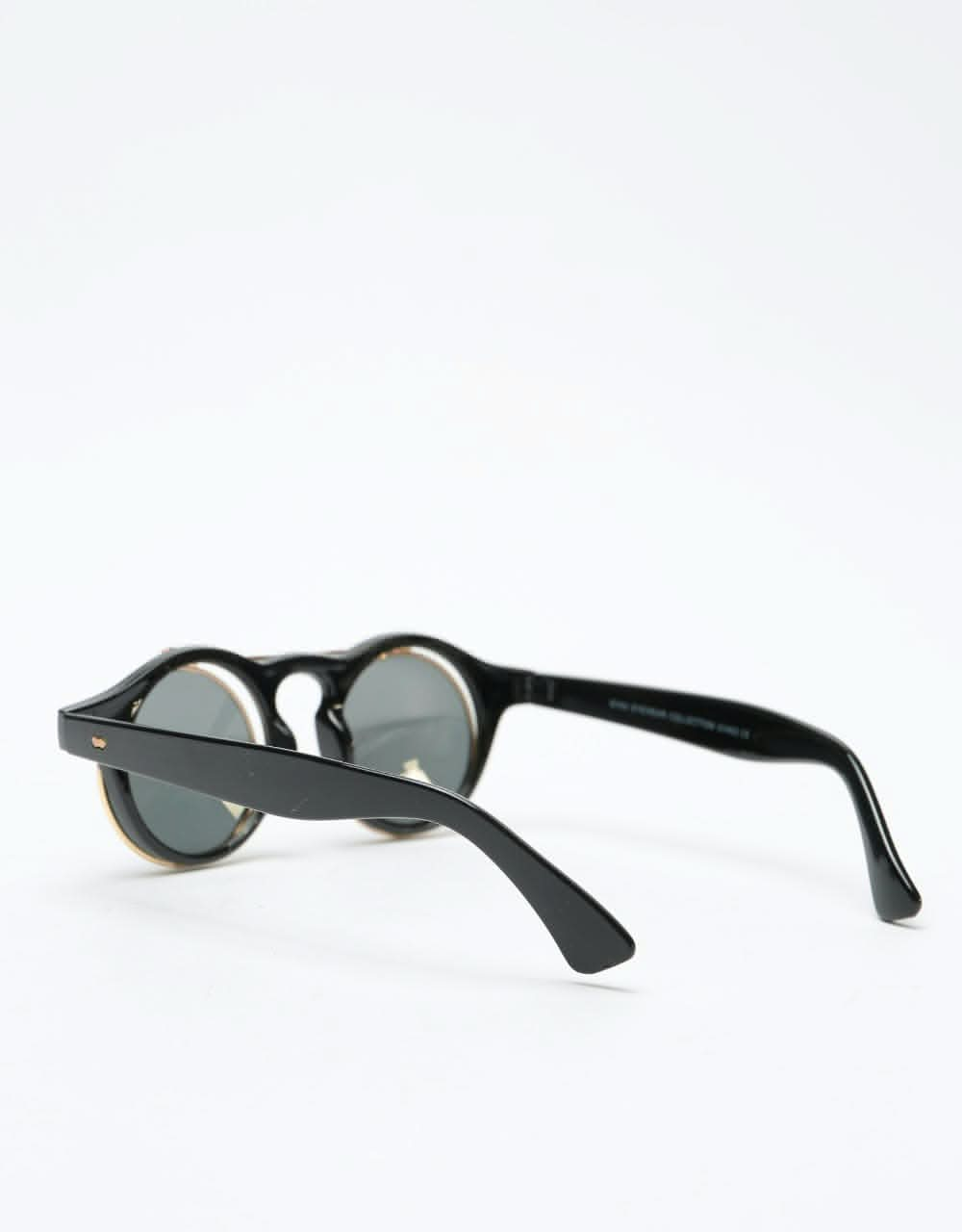 Route One Steampunk Sunglasses - Black