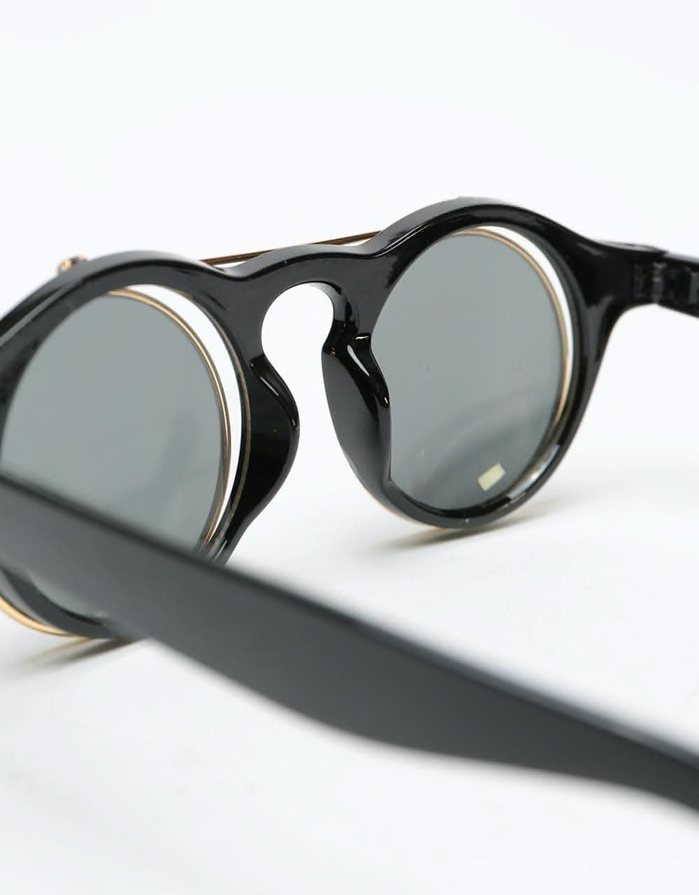 Route One Steampunk Sunglasses - Black