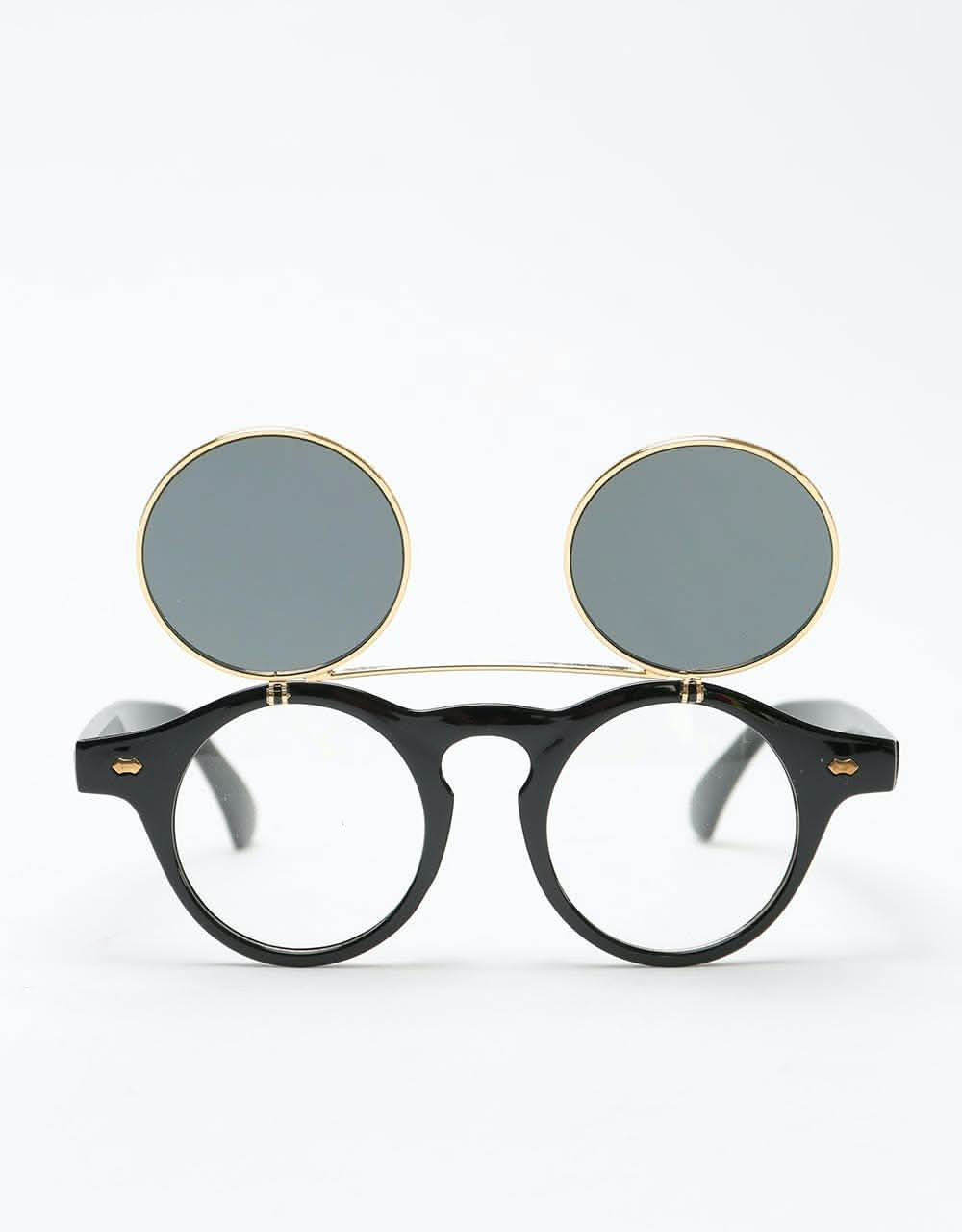 Route One Steampunk Sunglasses - Black