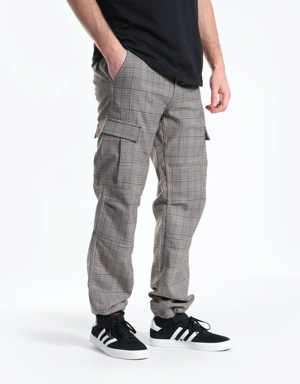 Carhartt WIP Aviation Pant - Glencheck Black (Rigid)