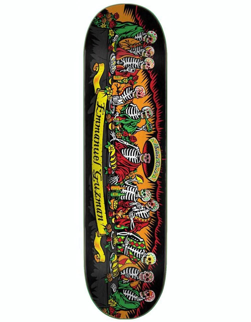 Santa Cruz Guzman Dining with the Dead 15 Year Powerply Skateboard Deck - 8.27"