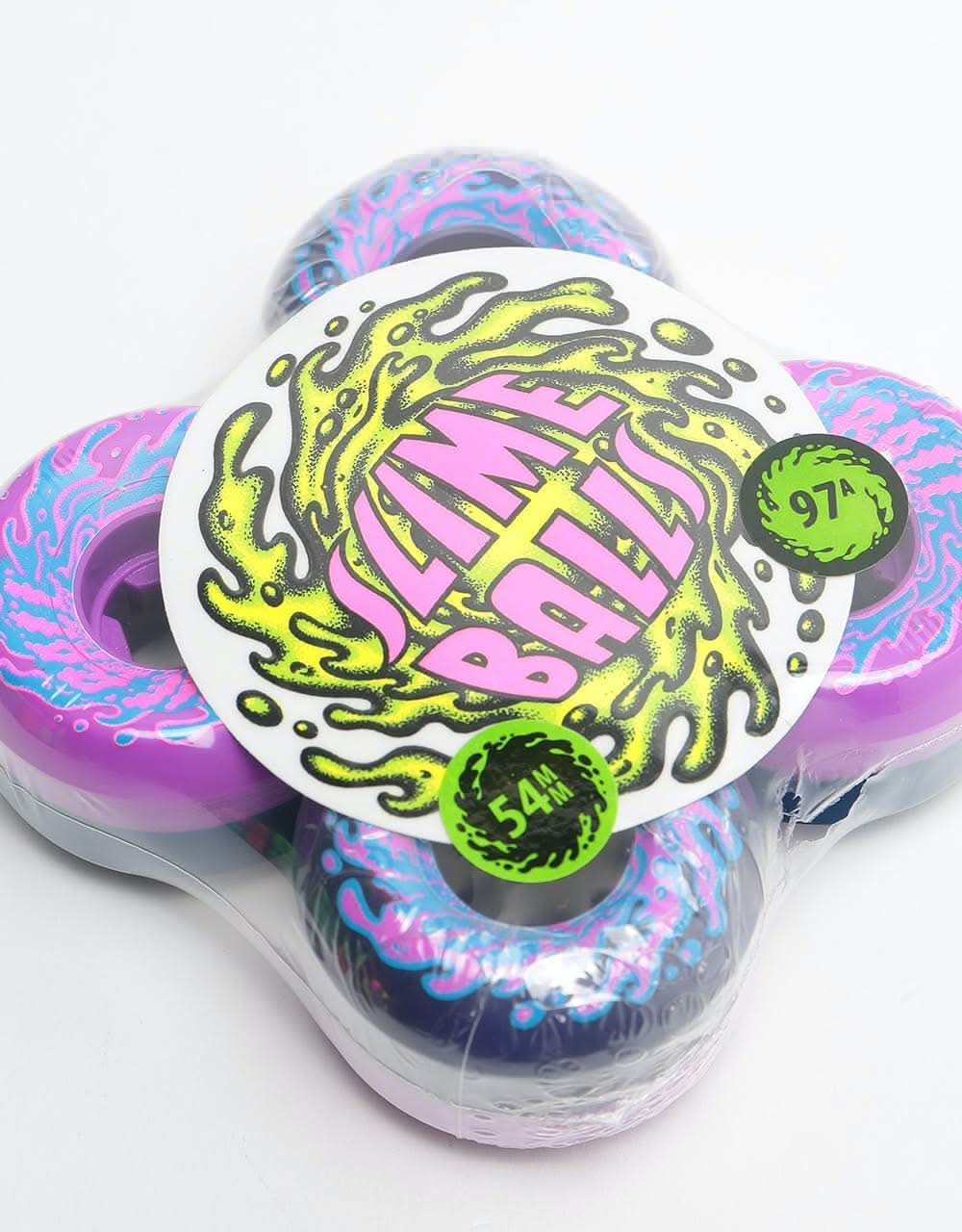 Santa Cruz Slime Balls Double Take Vomit Mini 97a Skateboard Wheel - 5