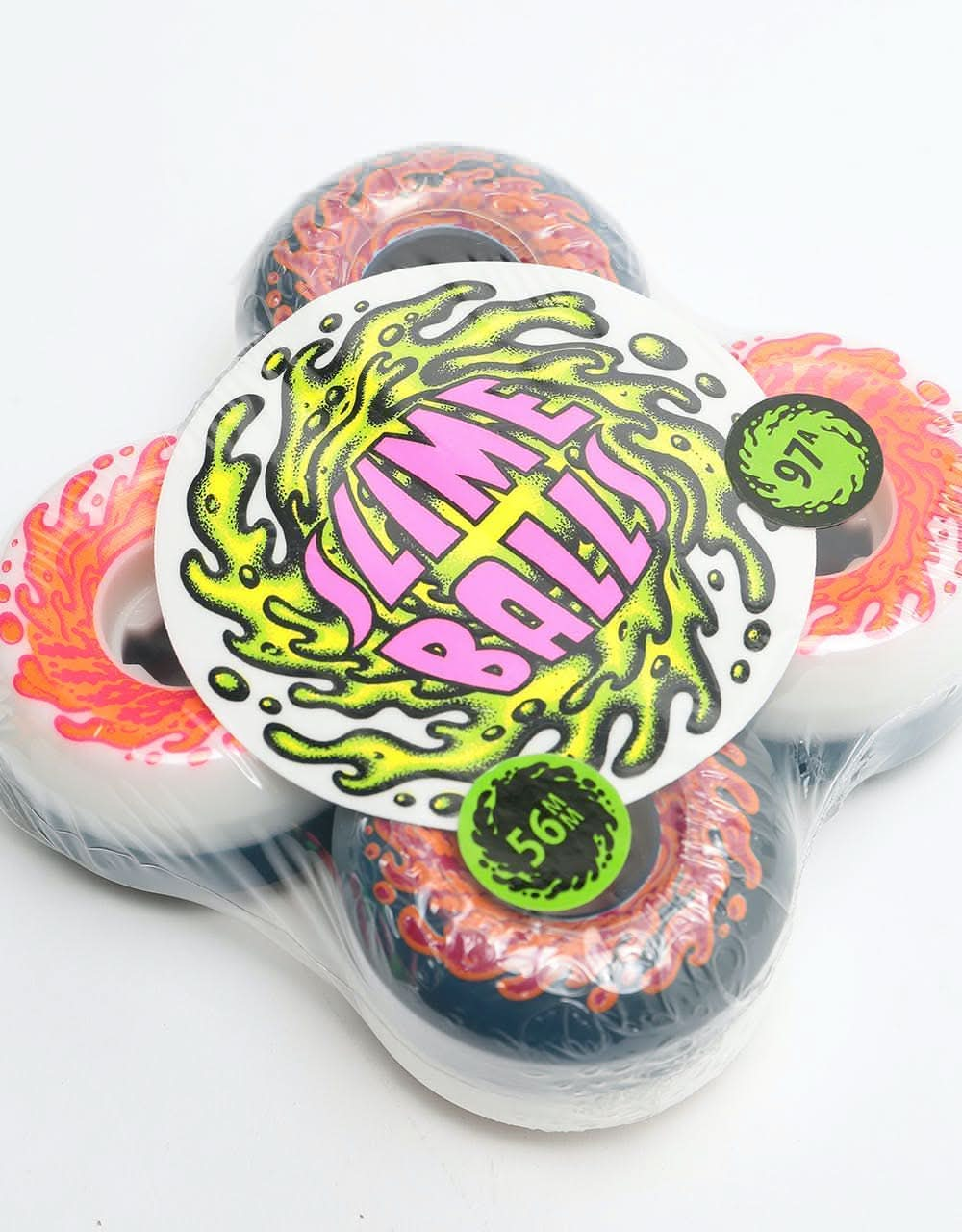 Santa Cruz Slime Balls Double Take Vomit Mini 97a Skateboard Wheel - 5