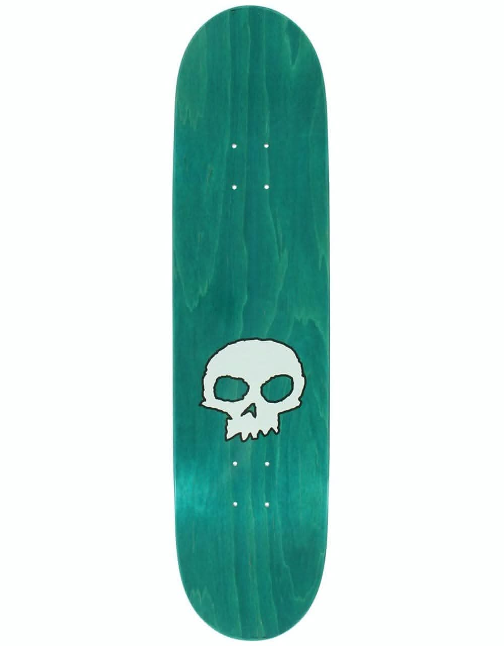 Zero Pearlescent Single Skull Skateboard Deck - 7.75"