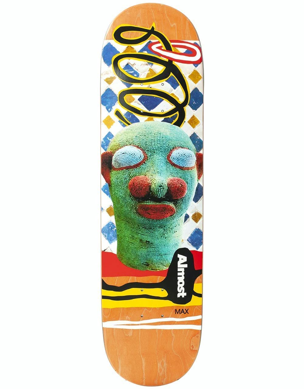 Almost Geronzi African Mask R7 Skateboard Deck - 8.5"