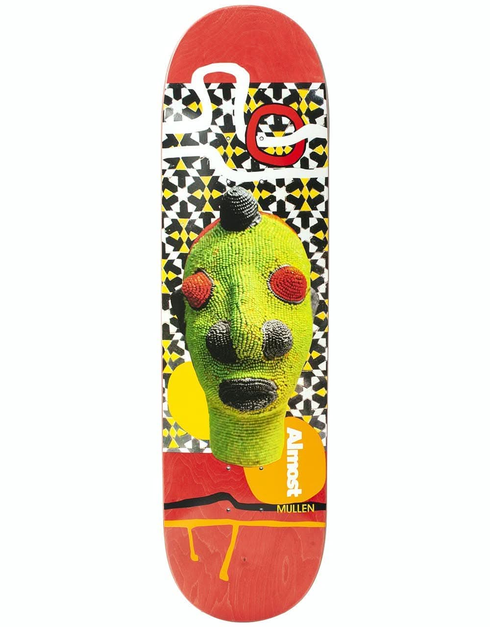 Almost Mullen African Mask R7 Skateboard Deck - 8.25"