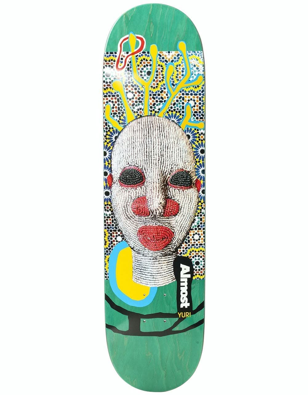 Almost Yuri African Mask R7 Skateboard Deck - 8.375"