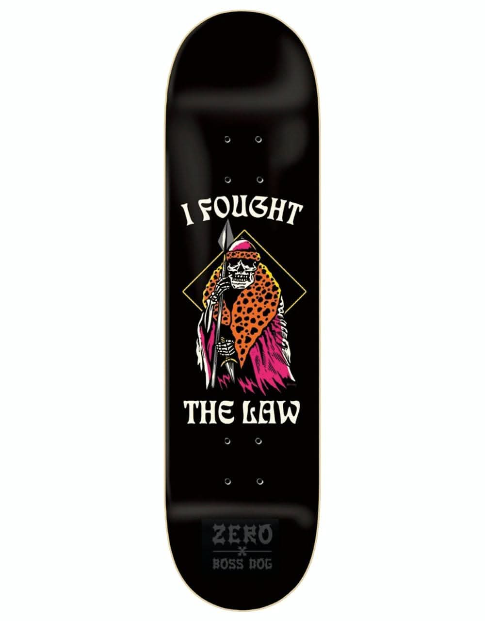 Zero x Boss Dog Wimer I Fought The Law Skateboard Deck - 8.375"