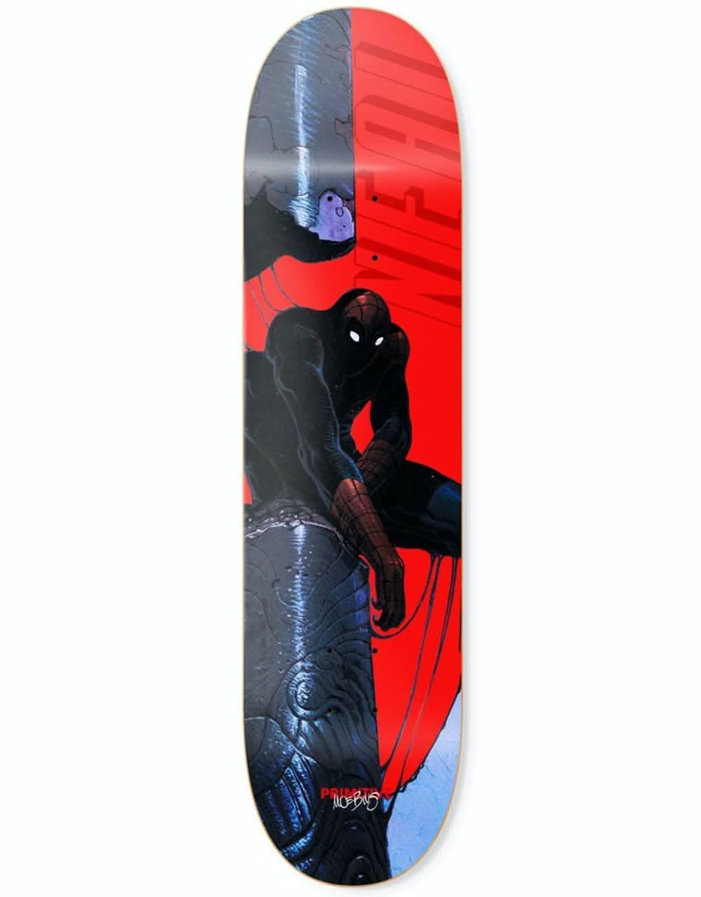 Primitive x Moebius Neal Spiderman Skateboard Deck - 8"