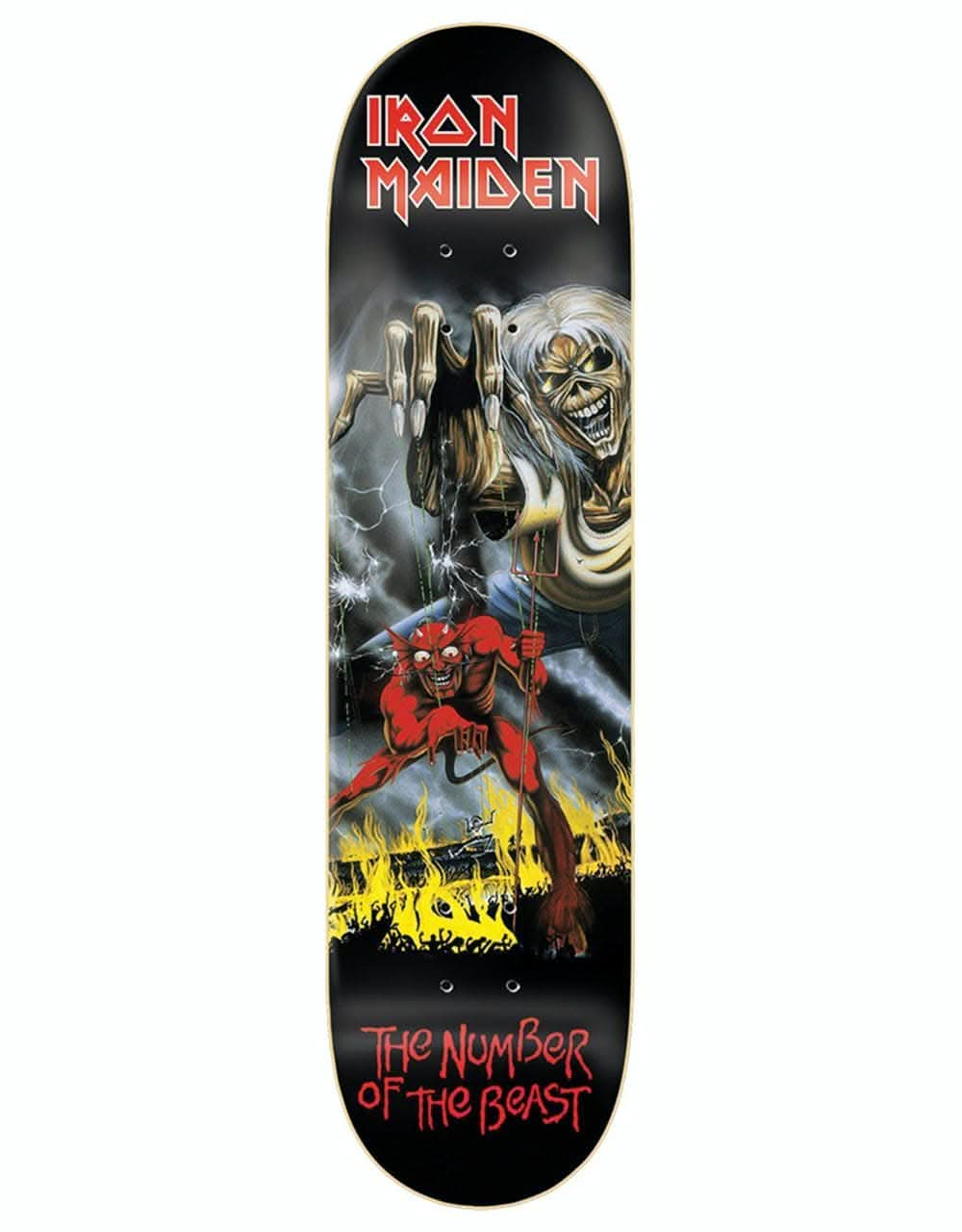 Zero x Iron Maiden Number of the Beast Skateboard Deck - 8.25"