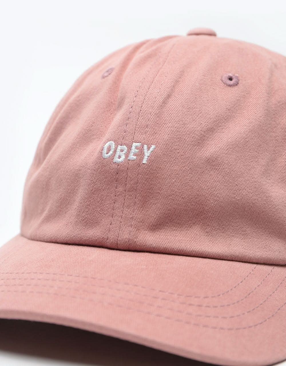 Obey Jumble Bar III 6 Panel Cap - Rose