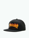 Thrasher Flame Logo Snapback - Black