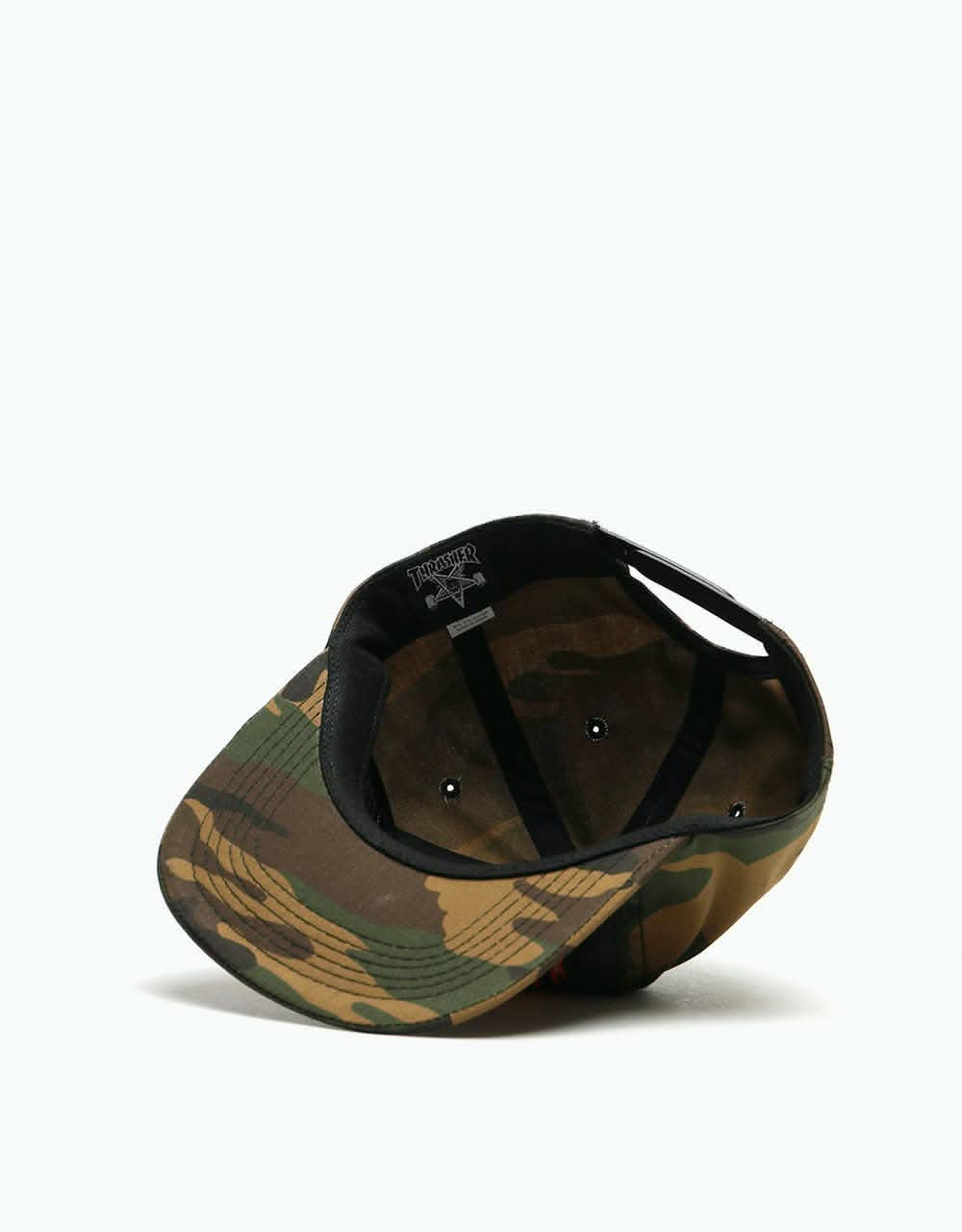 Thrasher Flame Logo Snapback - Camo