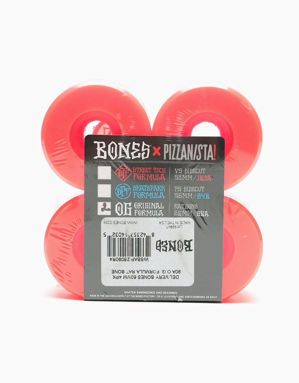 Bones OG Formula Pizzanista Delivery Skateboard Wheel - 60mm