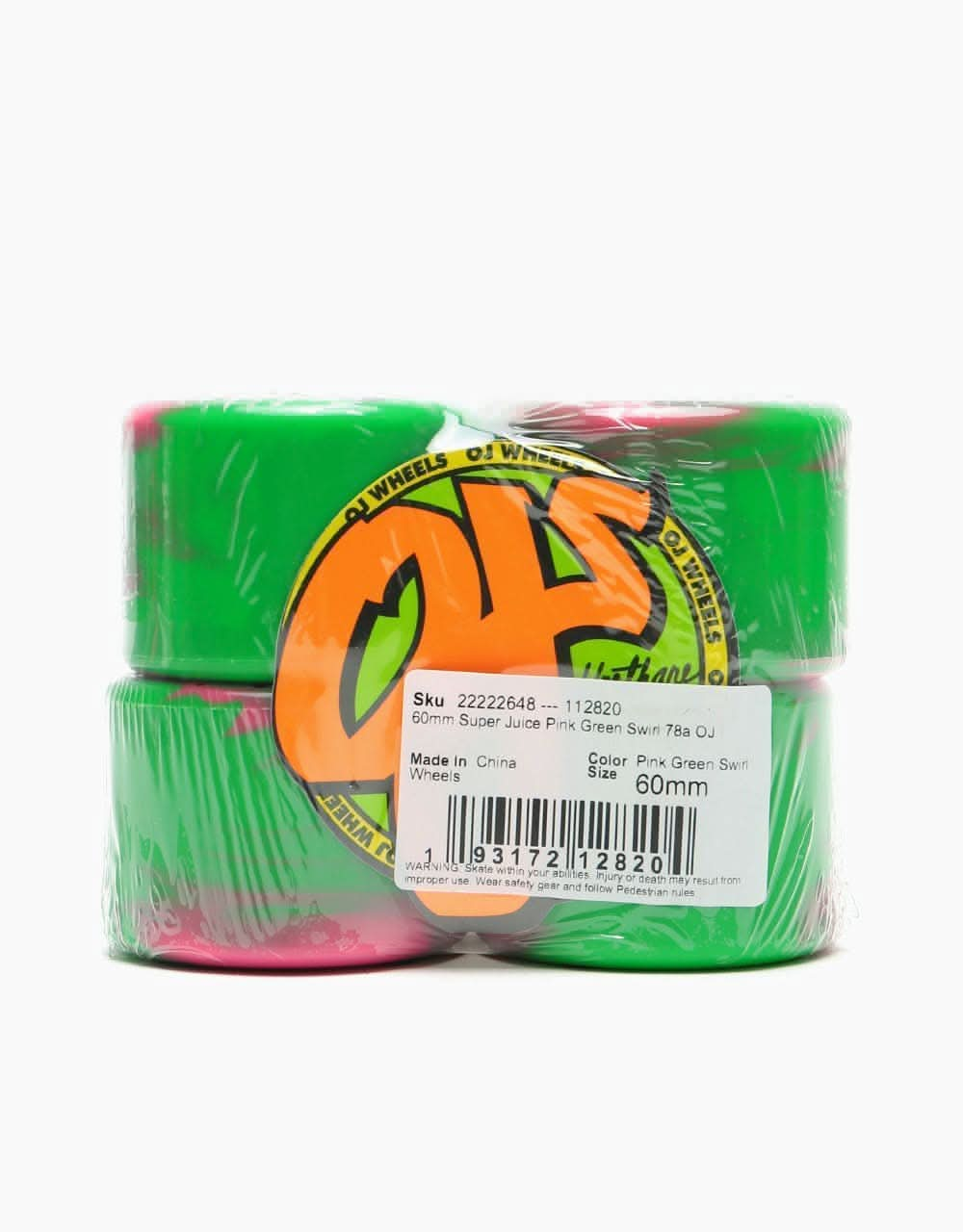 OJ Super Juice Swirl 78a Skateboard Wheel - 60mm