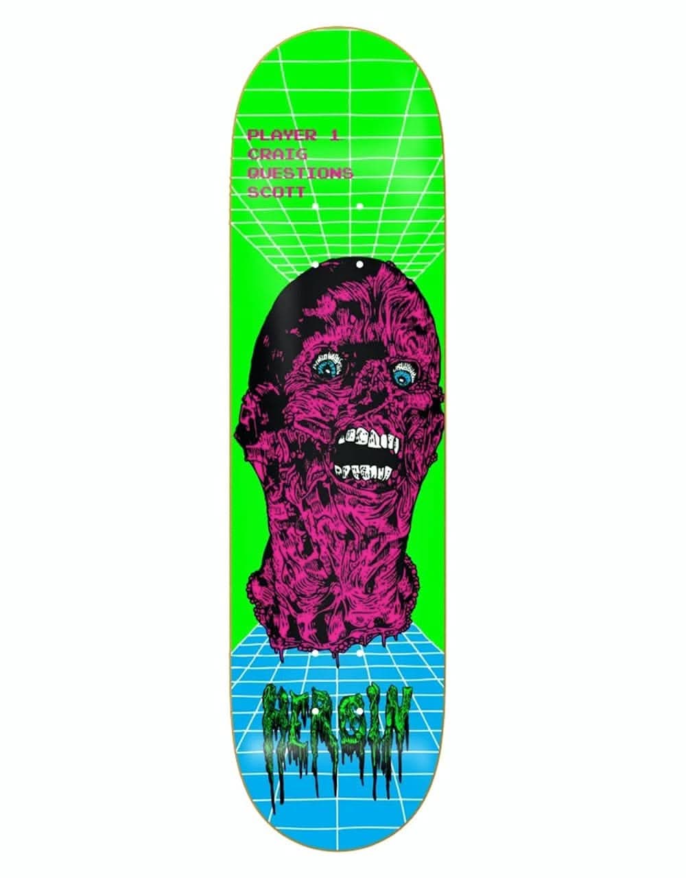 Heroin Craiq 'Questions' Videodrome Skateboard Deck - 8.625"