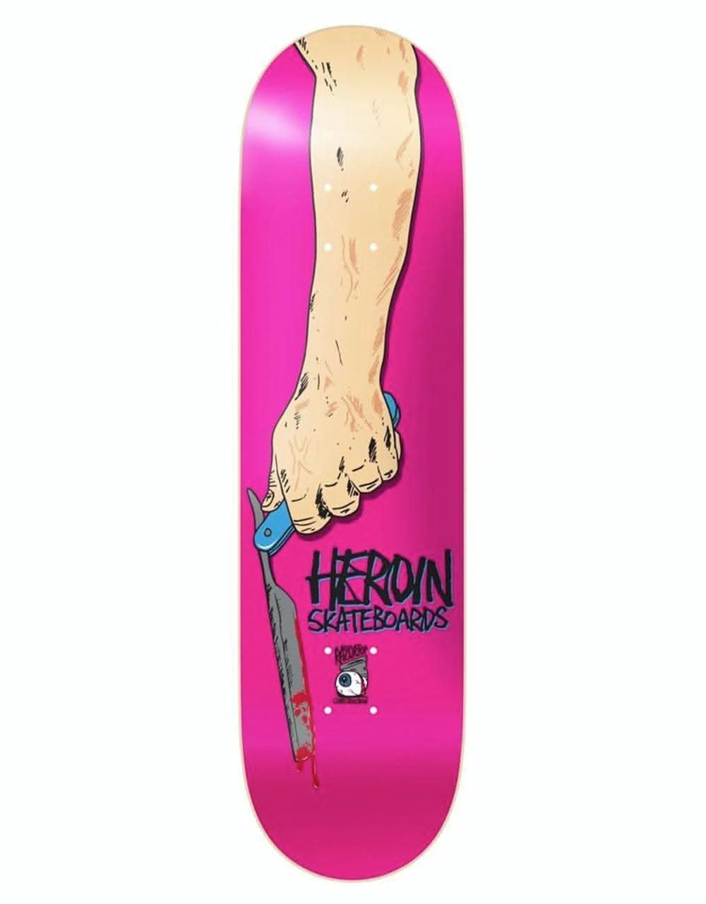 Heroin Razortop Skateboard Deck - 8.38"