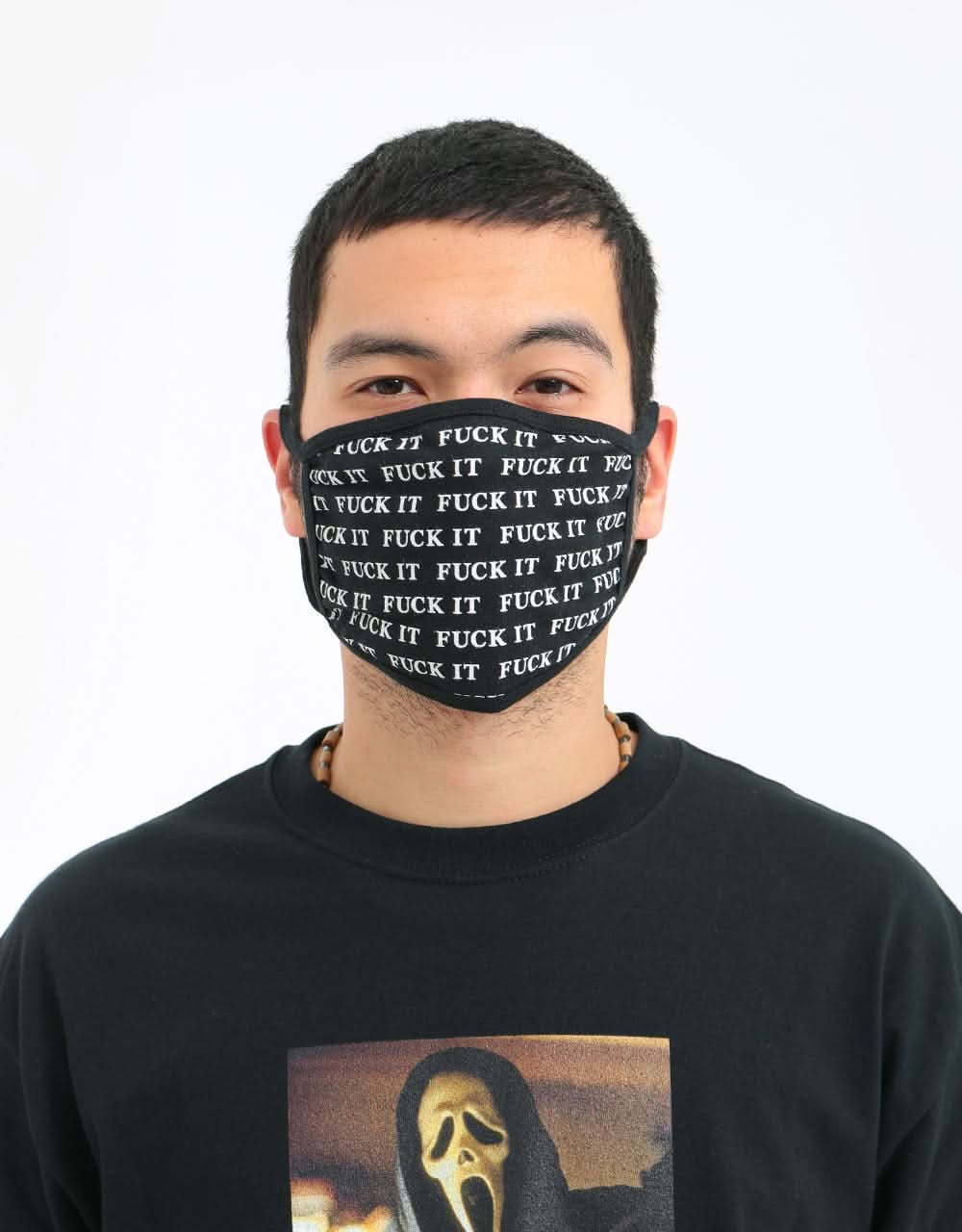 HUF Fuck It Face Mask - Black