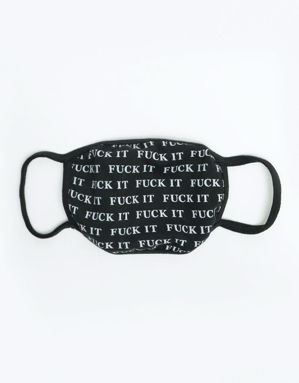 HUF Fuck It Face Mask - Black