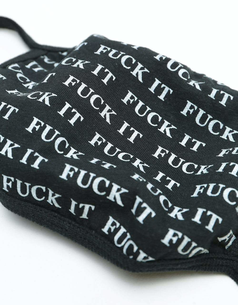 HUF Fuck It Face Mask - Black