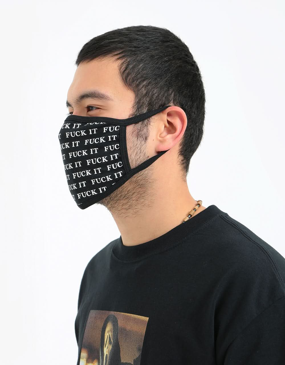 HUF Fuck It Face Mask - Black