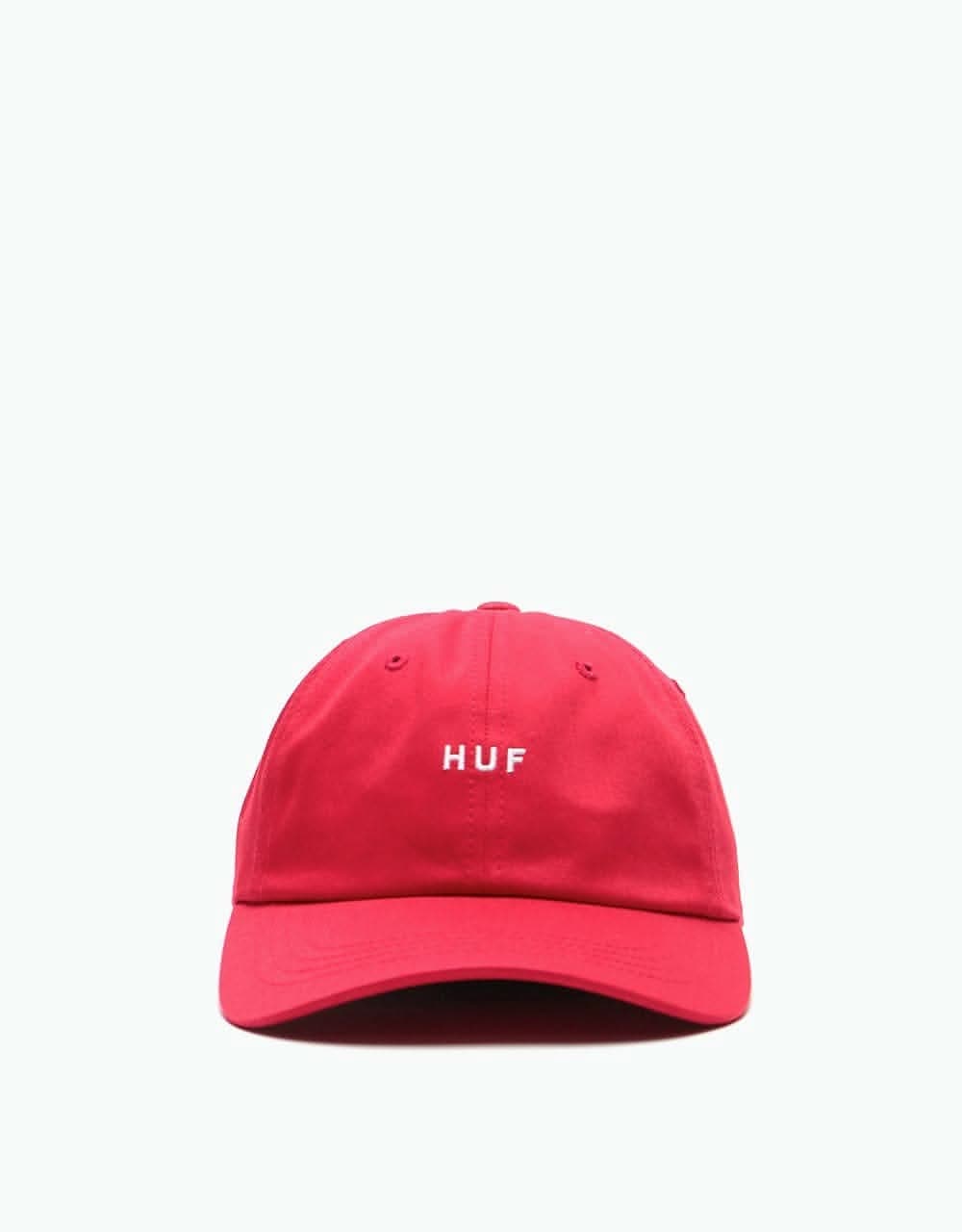 HUF OG Logo Curved Visor Cap - Resort Red